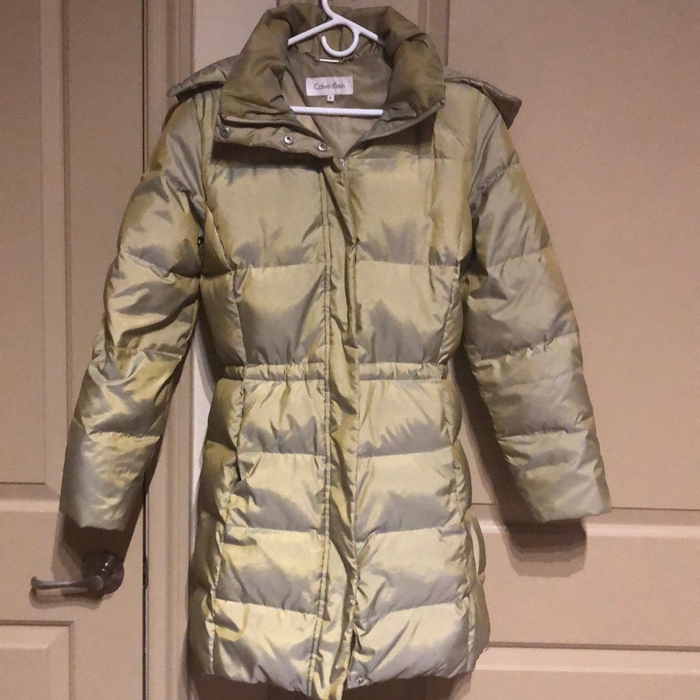 Calvin Klein Green Down Coat